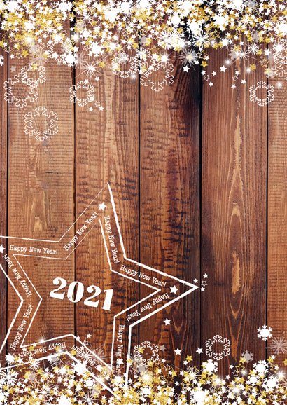 Nieuwjaar stoer en romantisch hout en sterren 2021 2
