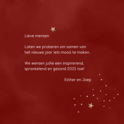 Nieuwjaar Together we can build a bright 2021 3