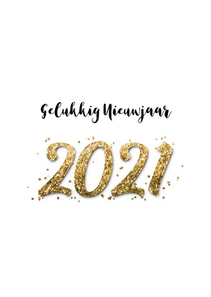 Nieuwjaars borrel confetti goud 2
