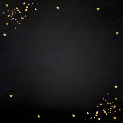 Nieuwjaarsborrel goud confetti typografie 2019 2
