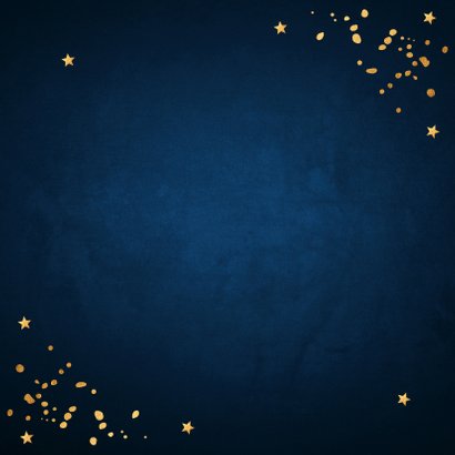 Nieuwjaarsborrel uitnodiging confetti goudlook 2
