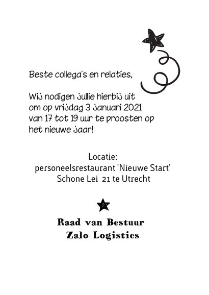 Nieuwjaarsborrel uitnodiging 3