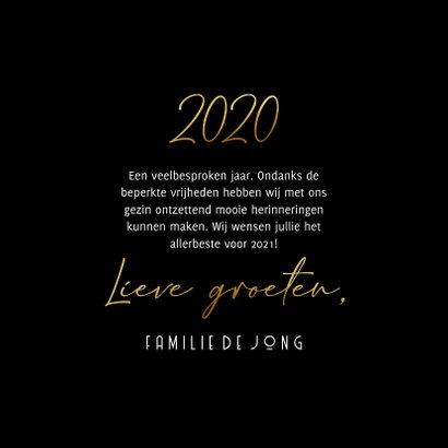 Nieuwjaarscollage Happy Healthy New Year goudlook 3