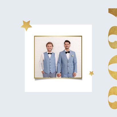 Nieuwjaarskaart 2021 goud modern grafisch foto 2