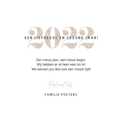 Nieuwjaarskaart 2022 sparkle parel foto grafisch 3