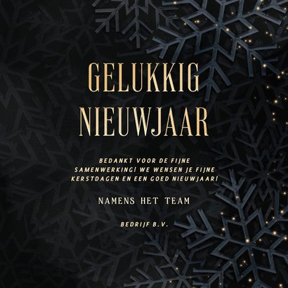 Nieuwjaarskaart 2026 met sprankelende kerstbal 3