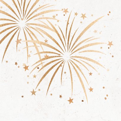 Nieuwjaarskaart 2026 met vuurwerk 2