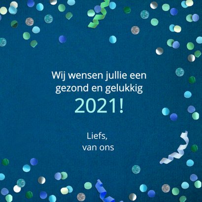 Nieuwjaarskaart confetti 3