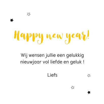 Nieuwjaarskaart - Dag oud hallo nieuw 3