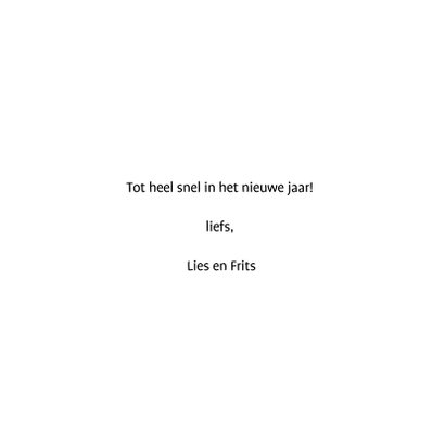 Nieuwjaarskaart : een knuffel in het nieuwe jaar 3