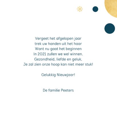 Nieuwjaarskaart een nieuw jaar graag 3