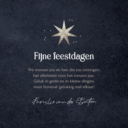 Nieuwjaarskaart foto glitter sterren gelukkig nieuwjaar 3