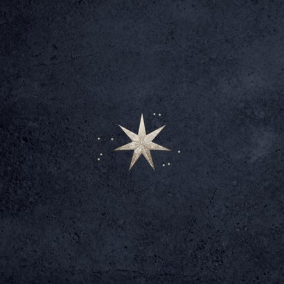 Nieuwjaarskaart foto glitter sterren gelukkig nieuwjaar Achterkant