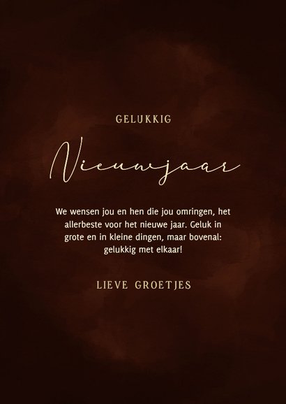 Nieuwjaarskaart gouden 2027 donkerrood stijlvol 3