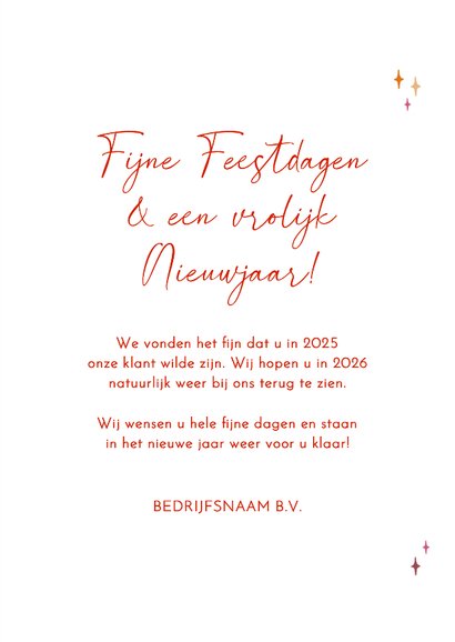 Nieuwjaarskaart grote jaartallen kleurrijke typografie 3