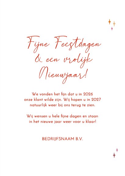 Nieuwjaarskaart grote jaartallen kleurrijke typografie 3