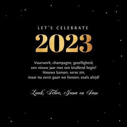 Nieuwjaarskaart happy new year fijne feestdagen vuurwerk 3
