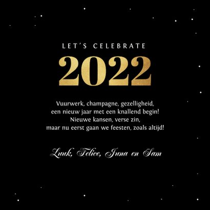 Nieuwjaarskaart happy new year fijne feestdagen vuurwerk 3