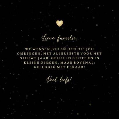 Nieuwjaarskaart hart van hartjes liefdevol 2022 3