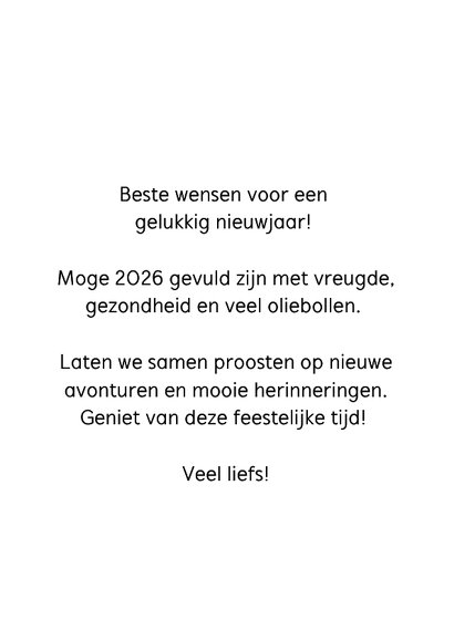 Nieuwjaarskaart 'hey oliebol!' 3