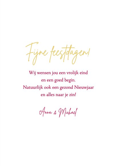 Nieuwjaarskaart hip modern roze goud sterren foto 3