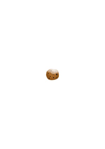 Nieuwjaarskaart hondje met oliebollen en jaartal 2026 Achterkant