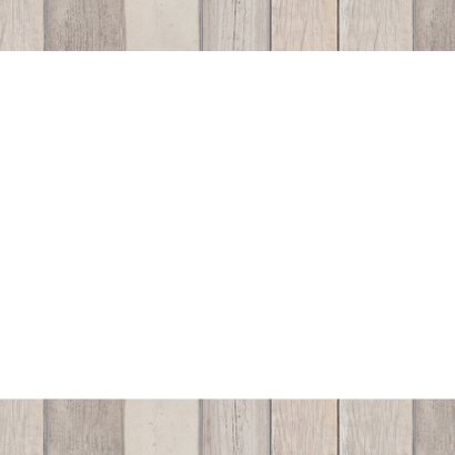 Nieuwjaarskaart hout foto label 2