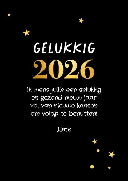 Nieuwjaarskaart humor ‘2026, nieuwe kansen, oude ik' 3