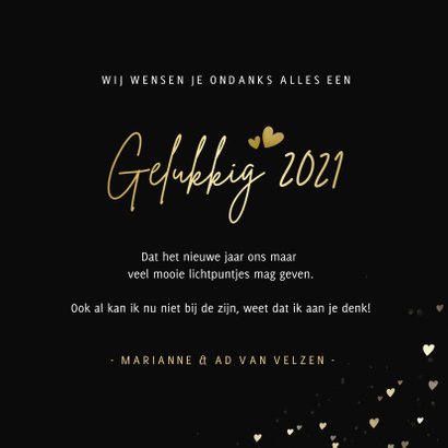 Nieuwjaarskaart - ik wens je veel lichtpuntjes in 2021 3