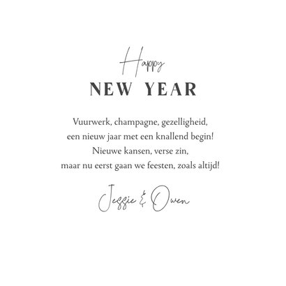 Nieuwjaarskaart illustratie champagneflessen drie foto's 3
