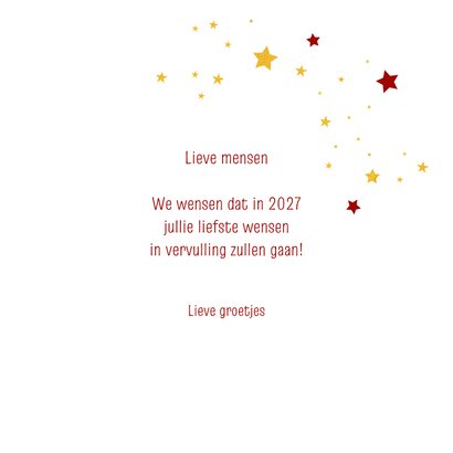 Nieuwjaarskaart 'Jouw wensen voor 2027 zijn mijn wensen' 3