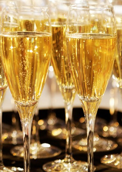 Nieuwjaarskaart Keep Calm and Drink Champagne 2
