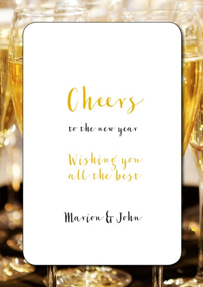 Nieuwjaarskaart Keep Calm and Drink Champagne 3