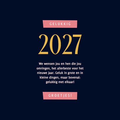 Nieuwjaarskaart kleurrijk vuurwerk 2027 3