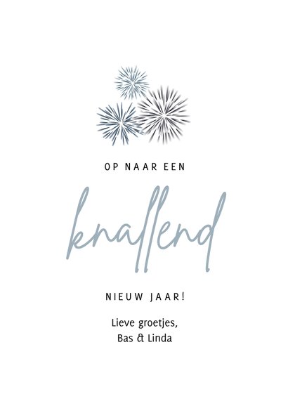 Nieuwjaarskaart laten we knallen in 2027 3