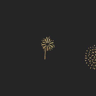 Nieuwjaarskaart lichtpuntjes 2021 vuurwerk Achterkant