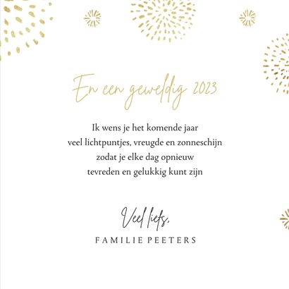 Nieuwjaarskaart lichtpuntjes 2023 vuurwerk 3