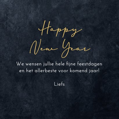 Nieuwjaarskaart magical new year sterren goud beste wensen 3