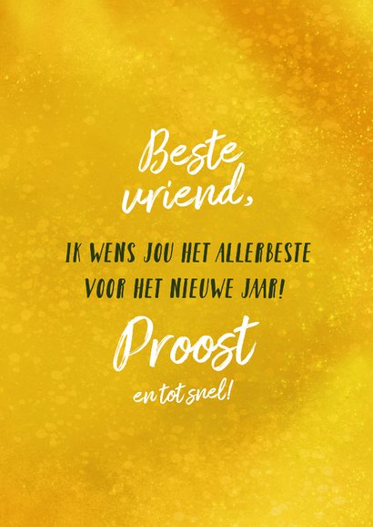 Nieuwjaarskaart met bierflesjes 3