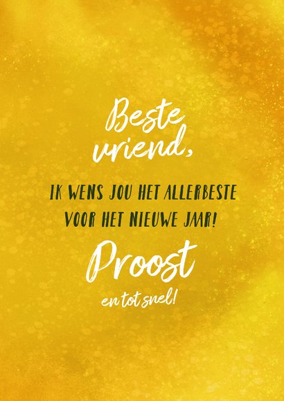 Nieuwjaarskaart met bierflesjes 3