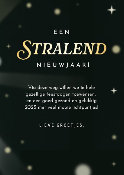 Nieuwjaarskaart met discobol schitterend nieuwjaar 3