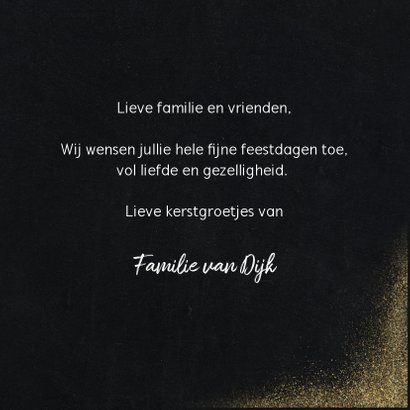 Nieuwjaarskaart met foto, goudlook en happy new year 3