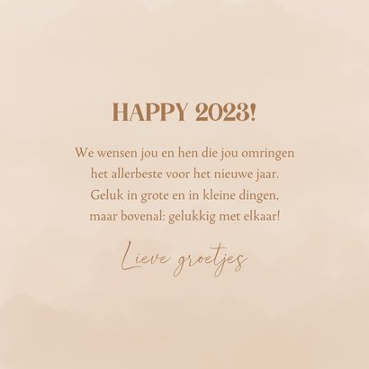 Nieuwjaarskaart met fotocollage happy 2023 3