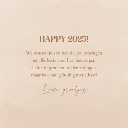 Nieuwjaarskaart met fotocollage happy 2025 3