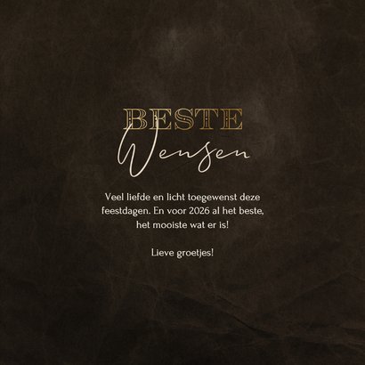 Nieuwjaarskaart met marmer kerstbal 2026 3