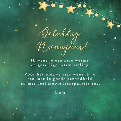 Nieuwjaarskaart met roodborstje en ster 3