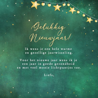 Nieuwjaarskaart met roodborstje en ster 3