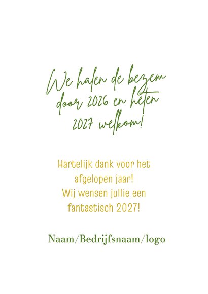 Nieuwjaarskaart met zandloper 2026-2027 3