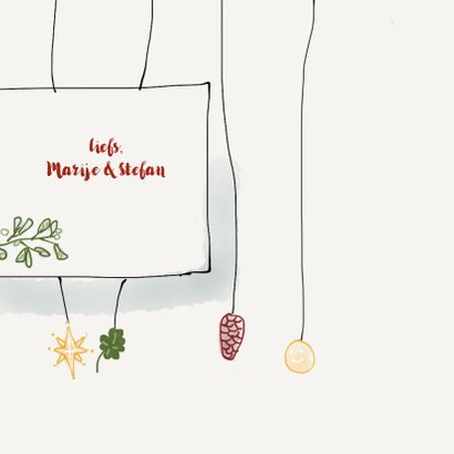 Nieuwjaarskaart Mistletoe 3
