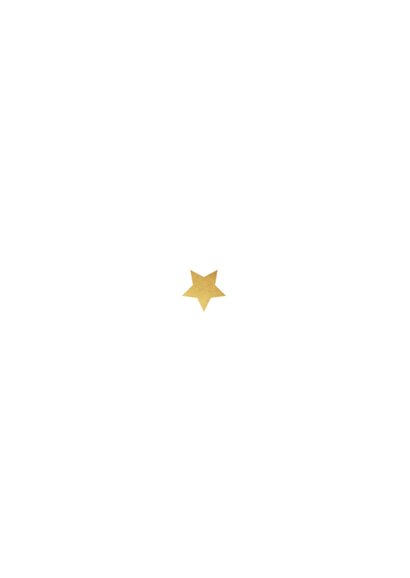 Nieuwjaarskaart negatieve test corona goud sterren Achterkant